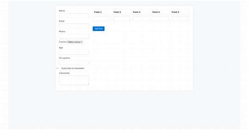 Two Column Bootstrap Form