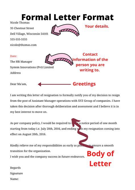 New writing format letter 894