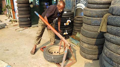 Tyre puncher shop tarkeshwar road
