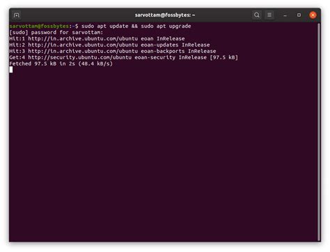 Ubuntu Update Command
