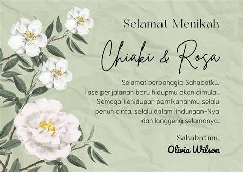 Ucapan Pernikahan