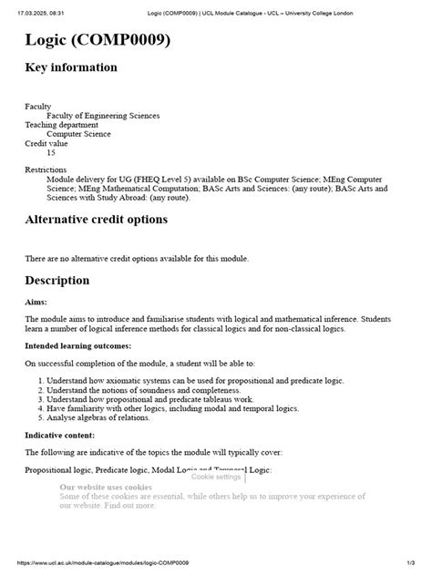 Ucl Module Catalogue