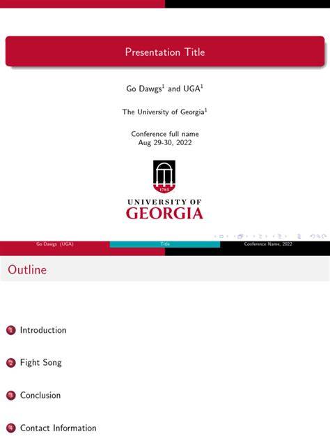Uga Powerpoint Template