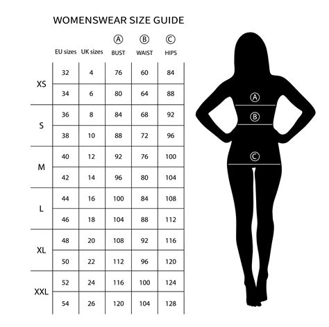 Uk Size Chart For Women