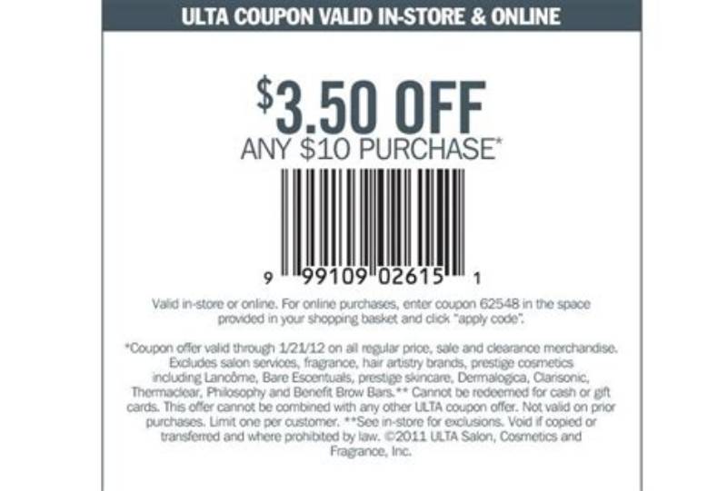 Ulta Coupon Code  3 50 Off  15 Printable