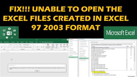 Unable to Open Excel File