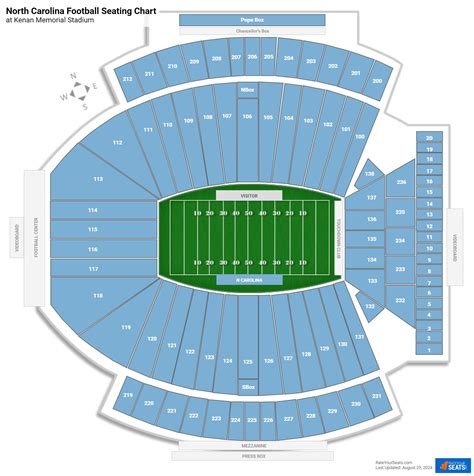 Unc Football Stadium Seating Chart
