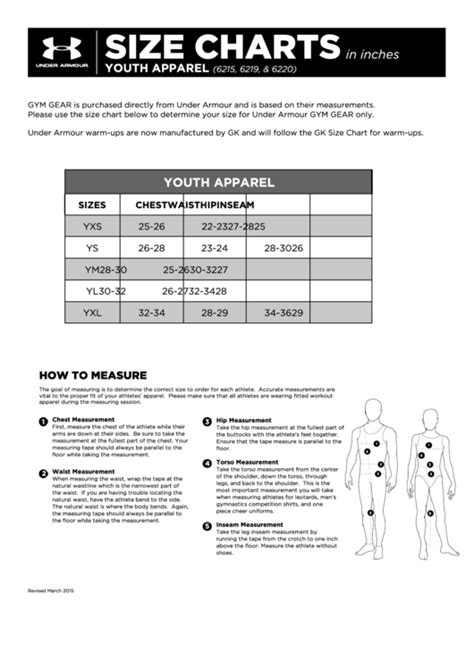 Under Armor Underwear Size Chart