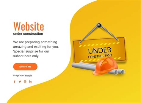 Under Construction Page Template
