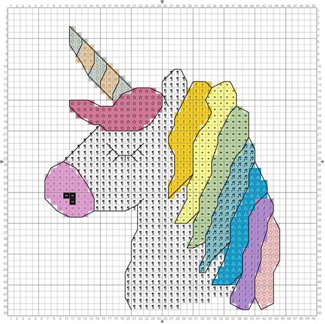 Unicorn Cross Stitch Chart