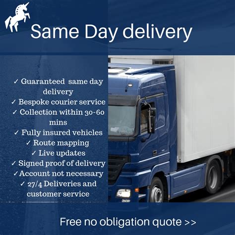 Unicorn Logistics Same Day Courier Service