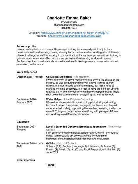 Unifrog Cv Template