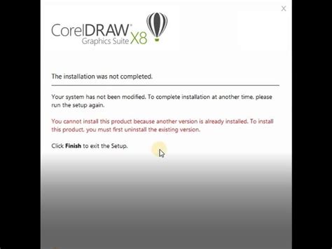 Uninstall Corel Draw X7 from Control Panel