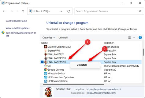 Uninstall Program