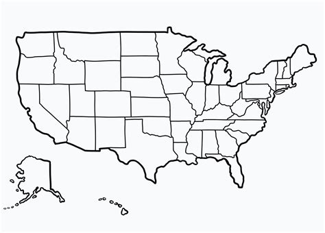 United States Map Drawing