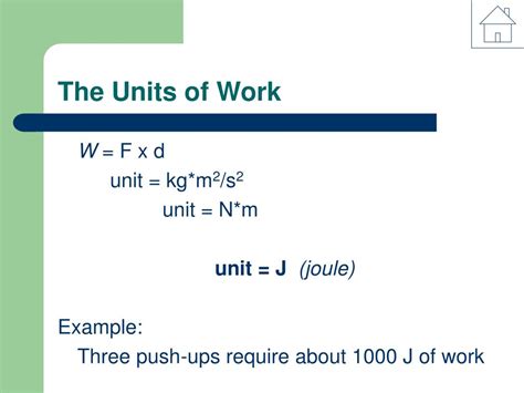 Units of Work and Power