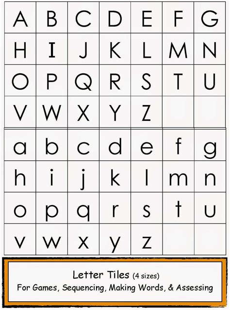 Upper And Lowercase Letters Printable