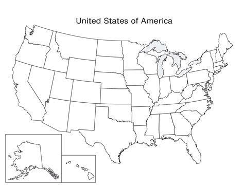 Us Map Blank Template