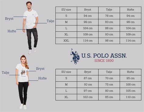 Us Polo Assn Size Chart