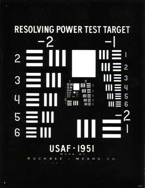 Usaf 1951 Resolution Test Chart