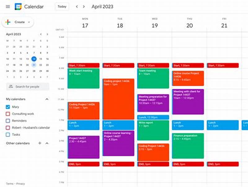 Using Google Calendar For Project Management