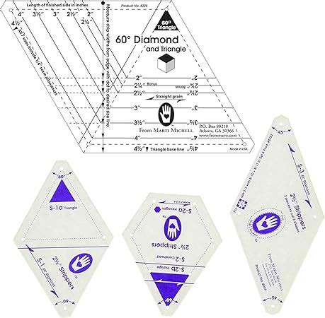 Using Marti Michell 60 Degree Diamond And Triangle Template