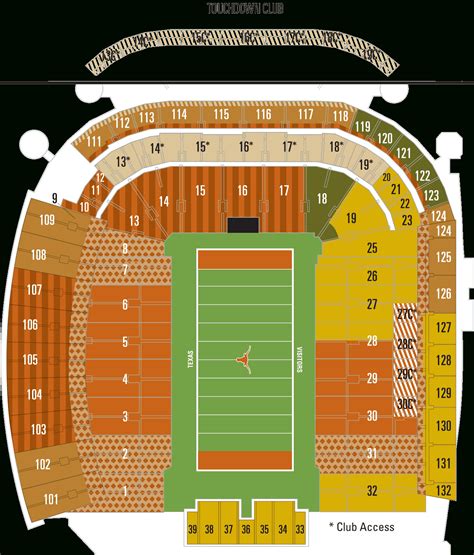 Ut Texas Stadium Seating Chart