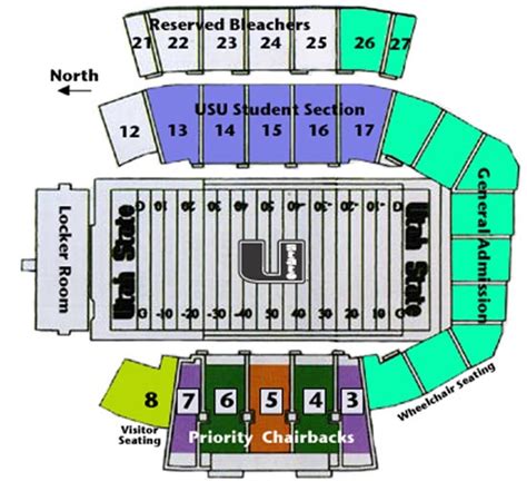 Utah State Football Stadium Seating Chart