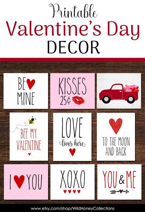 Valentine's Day Printable Decorations