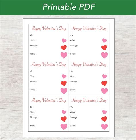 Valentine Gram Template