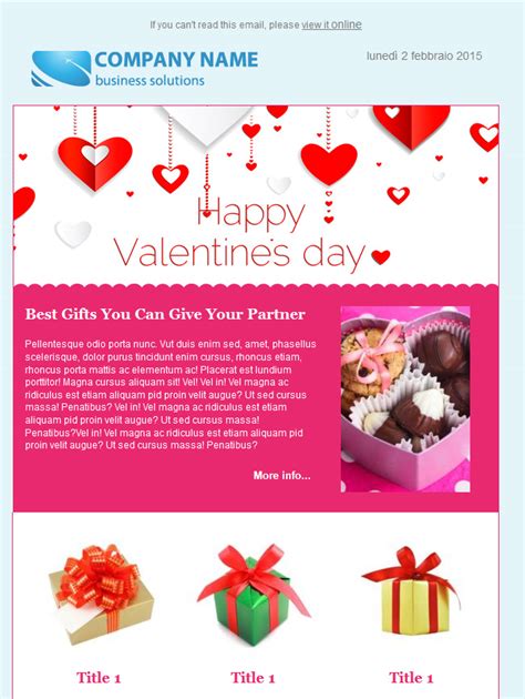 Valentines Day Newsletter Template