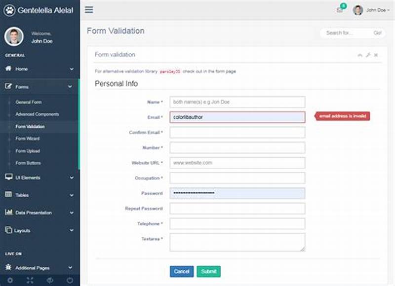 Validation Form In Bootstrap