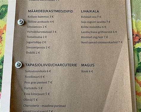 Vehverments Bar & Tostadas Munga 9, Pärnu, 80011 Pärnu maakond
