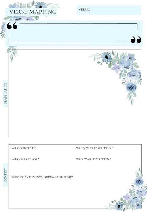 Verse Mapping Templates