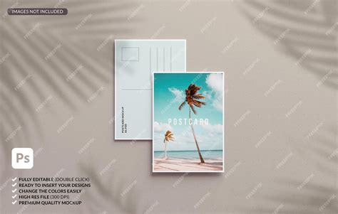Vertical Postcard Template