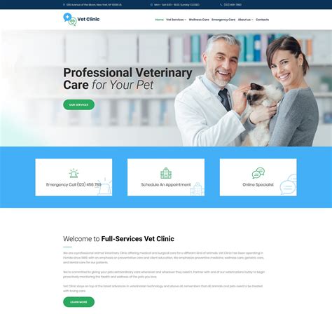 Veterinary Website Template
