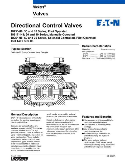 Vickers Directional Control Valve Catalogue