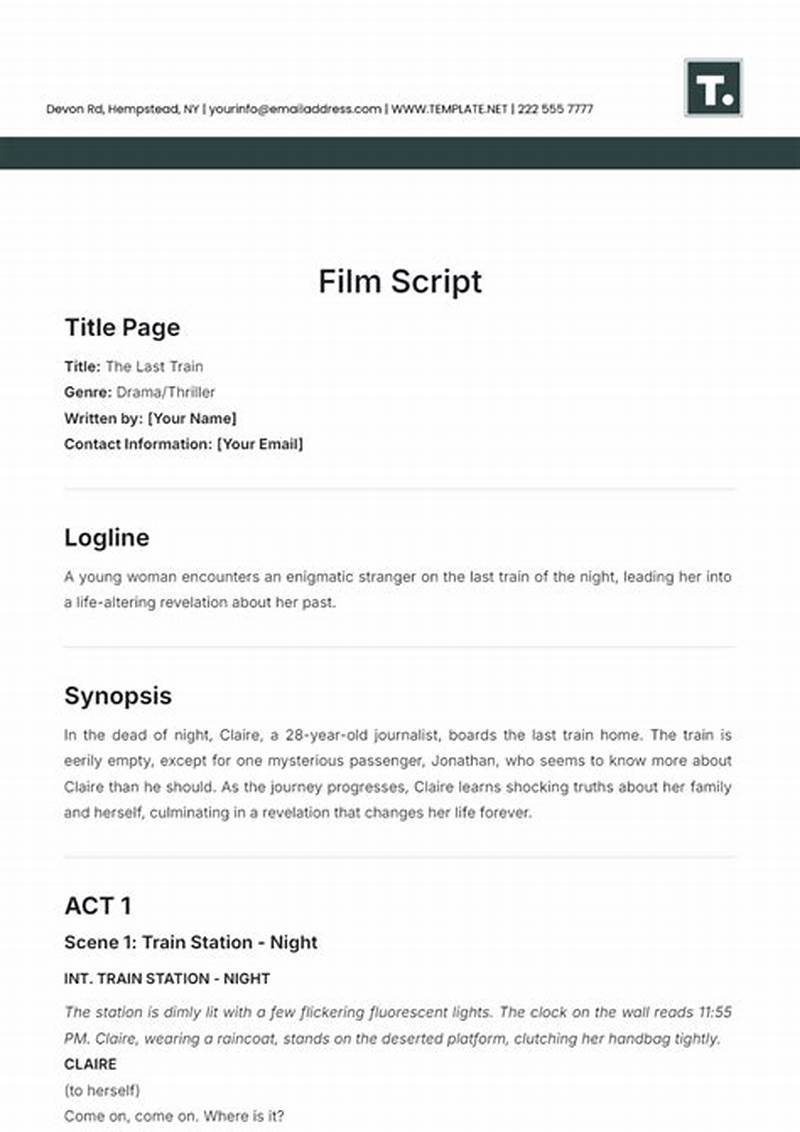 Video Script Template