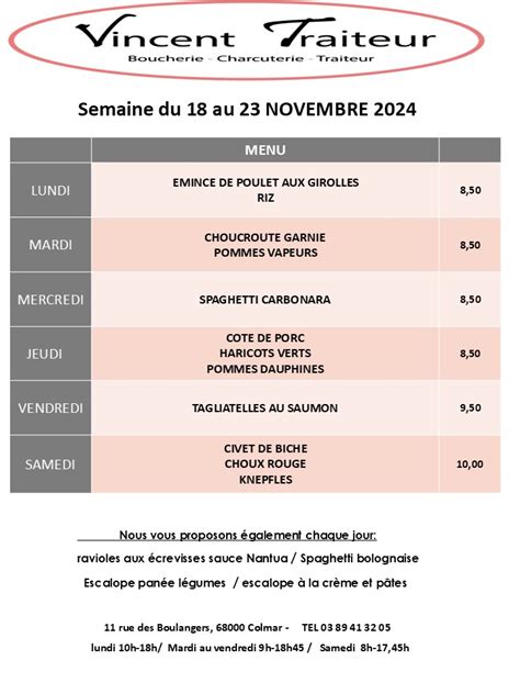 Vincent Traiteur à Colmar