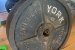 Vintage York Olympic Barbell Plates