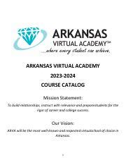 Virtual Arkansas Course Catalog