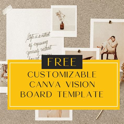 Vision Board Canva Template
