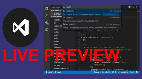 Visual Studio Code Preview