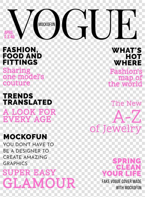 Vogue Template Cover