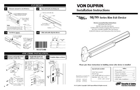 Von Duprin Templates