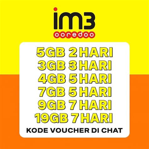 Voucher IM3 Ooredoo