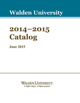 Walden University Course Catalog