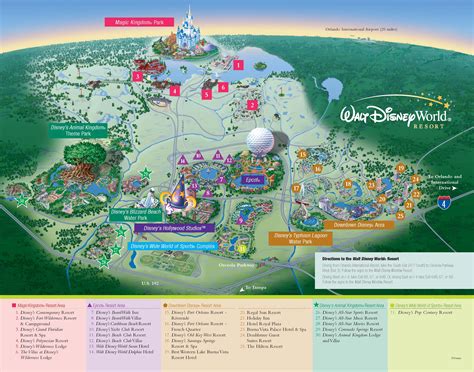 Walt Disney World Resort Map Printable