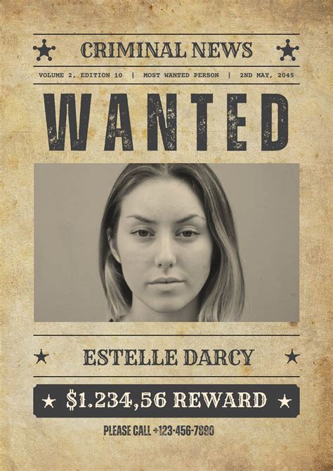 Wanted Poster Template