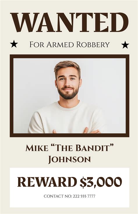 Wanted Sign Printable